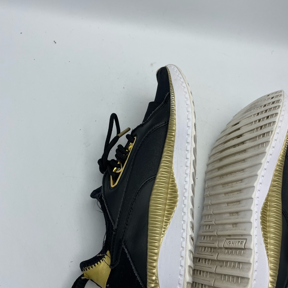 Puma Black and Gold Women's Athletic Sneakers - Picture 9 of 10